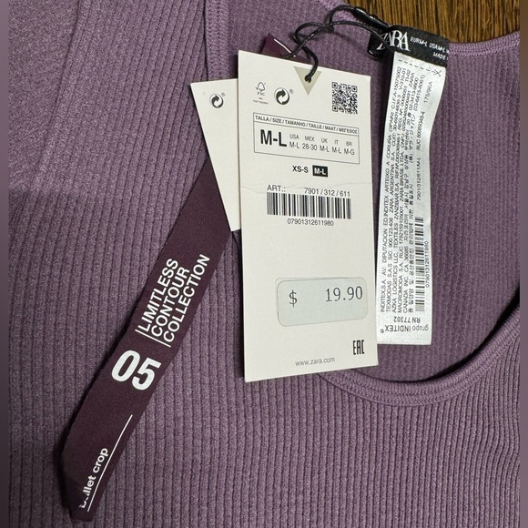 Zara Ballet Crop - Size: M-L - NWT - Picture 2 of 3